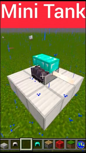 Minecraft mini tank easy way#YouTube #short #Minecraft #viral