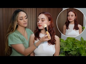 ASMR Beautiful Latte Makeup Application & Skincare Routine | Soft Spoken