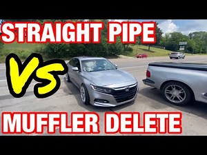 Honda Accord 2.0L TURBO: MUFFLER DELETE Vs STRAIGHT PIPES!