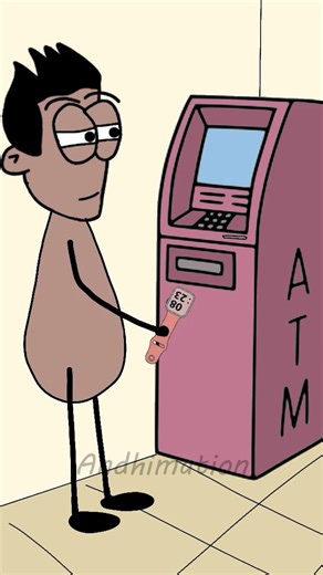 ATM Asked For My Shoes… And I Gave Them 😭💳#atm #funnyanimation #relatable