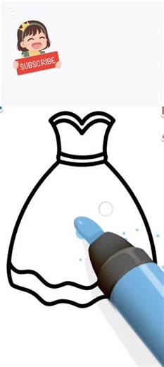 How to Draw Beautiful 👗Dress | Easy Drawing