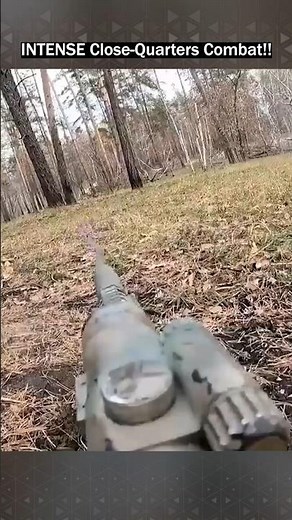 Ukrainian soldier in an INTENSE CLOSE COMBAT!!