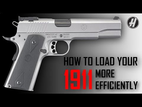 How to load your 1911 magazine more efficiently.