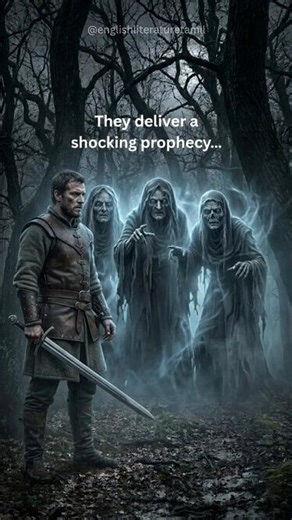 Macbeth Witches Prophecy Scene | Three Witches Predict the King | English Literature Shorts #shorts