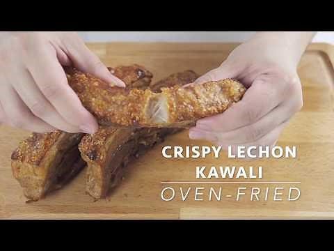 Oven-fried Crispy Lechon Kawali (no more oil splatters!)