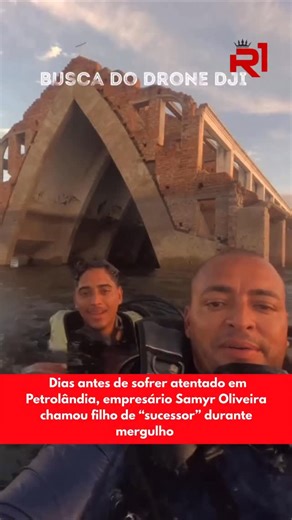 R1 on Instagram: "Dias antes de ser vítima de um atentado a tiros, o empresário petrolandense Samyr Oliveira viveu um momento marcante ao lado da família durante um mergulho em Petrolândia. Na ocasião, Samyr se referiu ao filho como “meu sucessor”, em uma fala registrada e que ganhou forte significado após sua morte. A lembrança do episódio tem comovido familiares, amigos e moradores do município, que destacam o vínculo afetivo e o orgulho demonstrado por Samyr em relação ao filho. O empresário