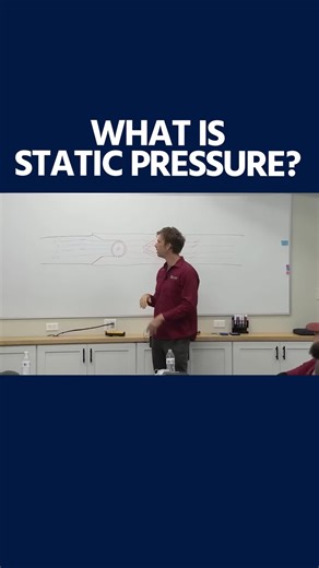 Understand static pressure and what it tells you about a system! Full video here ▶️ https://buff.ly/4487HZA #HVACTraining #HVACSchool #HVACTech