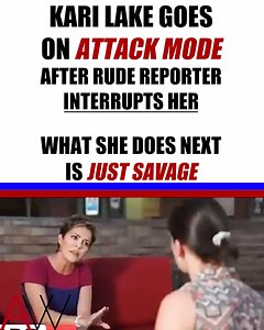 323K views · 10K reactions | Kari Lake goes BEAST MODE on rude interrupting reporter, then ends the interview | American Wire | Facebook