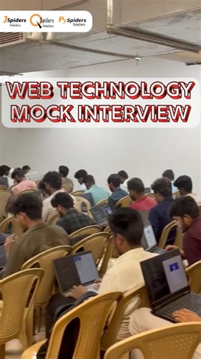 JSpiders Velachery on Instagram: "🎯 Web Technology Mock Interviews Successfully completed! 🚀 Gear Up to Crack Your Dream Job Interview! Are you ready to take your interview skills to the next level? Join us for Mock Interviews designed to replicate real-world scenarios—boosting your confidence and preparing you to shine in any interview room! 🌟 ✨ What’s in Store for You? ✅ Real-Time Interview Simulations ✅ Personalized Feedback from Industry Experts ✅ Confidence-Boosting Techniques ✅ Resume P