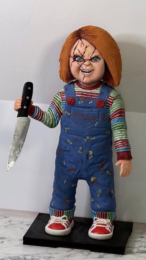 The Bakeking - Ben Cullen on Instagram: "This Cake might cut back 🍰🔪 . . . Life size Chucky Doll Cake #chucky #cake #halloween #cakes #cakedecorating #art #cakedesign #horror #classic"