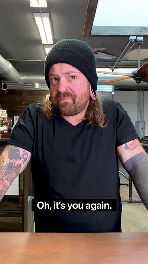 14K views · 864 reactions | THIS GUY just does not like my pop culture references! Who knows what other video this client is from? #tattoo #art #funny | DamnitWooddy | Facebook