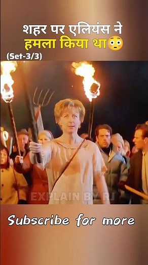 Set-3🛸Aliens Invade the City and Attack Villagers Instantly | Sci-Fi Movie Scene Explained#shorts