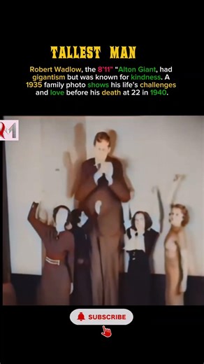 Robert Wadlow, the 8’11 Alton Giant, had gigantism.#subscribe #shorts