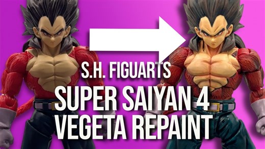 Repainting S.H. Figuarts Super Saiyan 4 Vegeta – Dragon Ball GT Figure