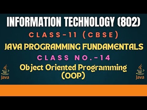 CLASS-XI (IT-802) CBSE BOARD (JAVA PROGRAMMING FUNDAMENTALS CLASS -14)