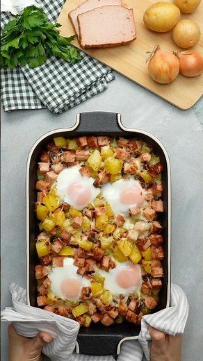 Kartoffel-Leberkäse-Auflauf 🥔🍳 #EinfachTasty #KartoffelAuflauf #FamilienGericht #SchnelleRezepte