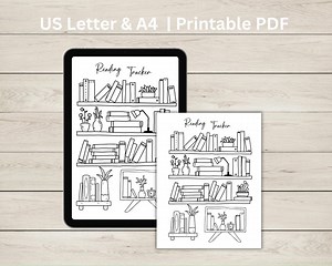 Bookshelf Reading Tracker Printable | Shelf Reading Log | Coloring Bookshelf Page | Reading Journal Insert | Book Tracker | Digital Download - Etsy UK