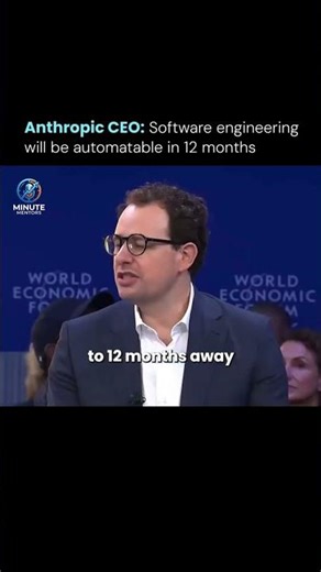Anthropic CEO: Software engineering will be automatable in 12 months #inspiredleadership #motivation