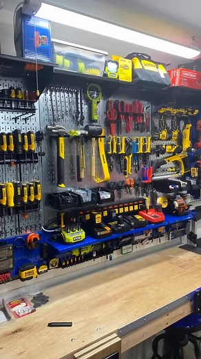 It’s a #motivationmonday and Frank has a #wallcontrol #pegboard #toolwall showing how a #storagesolution absolutely changes your workspace. Anyone else loving this #garageinspiration 🔥 | Wall Control, Inc.
