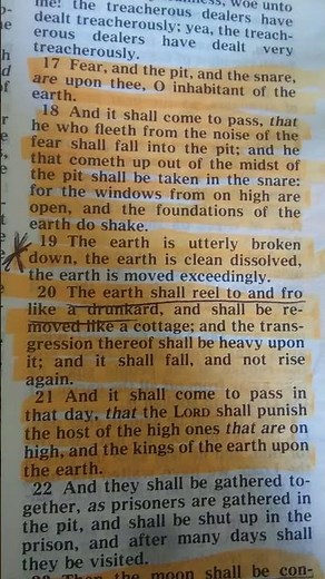 isaiah 24 broken earth #bibleverse