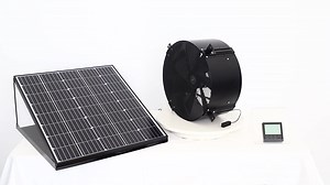 40W Solar Gable Wall Fan 12/14Inch High Efficiency Ventilation Eco-Friendly Attic Cooler for Summer Heat Dissipation for Home