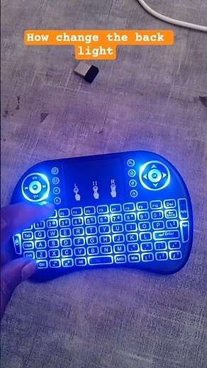 changing the keyboard RGB backlight.