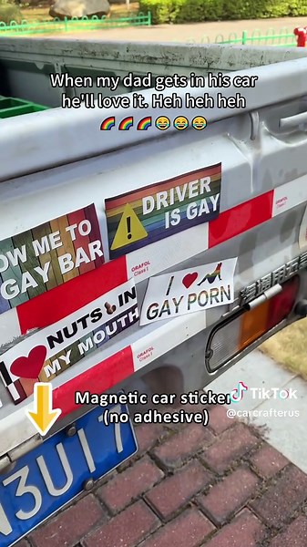 Funny Car Sticker Prank Revealed