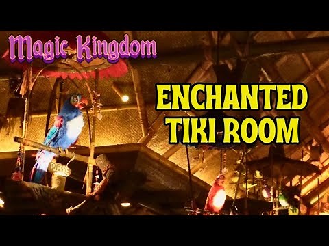 [4K] Walt Disney's Enchanted Tiki Room FULL SHOW and PRE-SHOW at Magic Kingdom