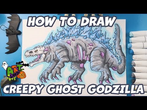 How to Draw Creepy Ghost Godzilla