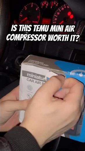 i bought an temu mini air compressor - is it worth it? #shorts #temu #unboxingvideo #asmr