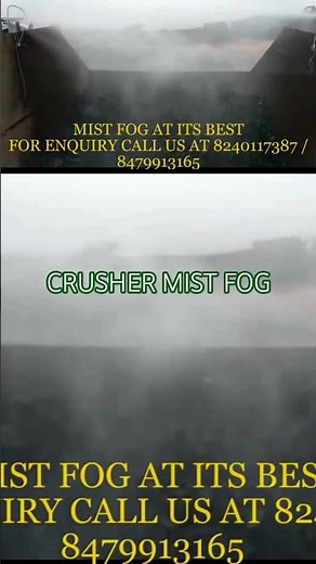 crusher mist fog system by GREENSHIFT TECHNOLOGIES #crusher #mist #spray #industrial #explore