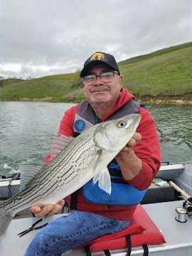 Big C catching a 4.5lb stripper while trolling a kastmaster @ Los Vaqueros #fishing #fish #fisherman