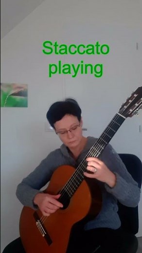 staccato on guitar #classicalguitar