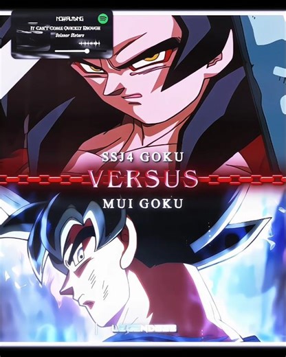 SSJ4 GOKU VS MUI GOKU