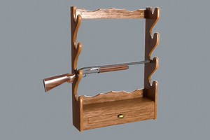 Modular Wooden Gun Rack | 3D Guns | Unity Asset Store