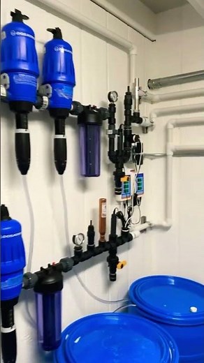 1 Dosatron Setup for Veg and Bloom with autofill and auto shutoff batch tanks