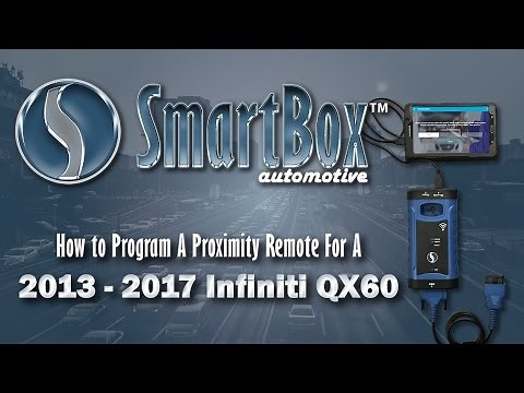 How to Program a Proximity Key to a 2013 - 2017 Infiniti QX60