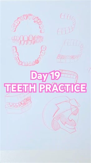 From scratch. Day 19. Teeth practice.