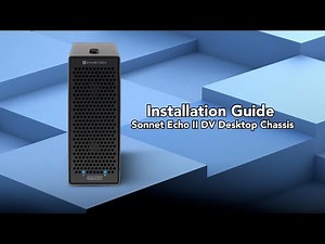 Echo II DV T5 Desktop Installation | Dual PCIe Card Thunderbolt 5 Expansion Chassis