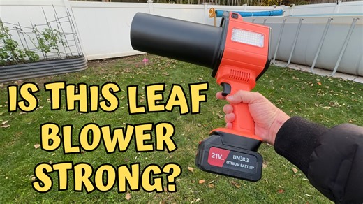 Watch DEGGE Leaf Mover Cordless, Handheld with LED Work Lights on Amazon Live