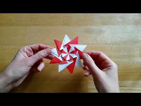 Origami Ten-point Star by Nick Robinson (Streatham Library Christmas Origami)