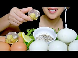 EXOTIC FOOD ASMR: BALUT Mukbang (Duck Embryo + Chicken Embryo) | Eating Sounds | TracyN ASMR