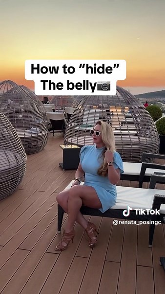 How to Hide Your Belly in Creative Poses