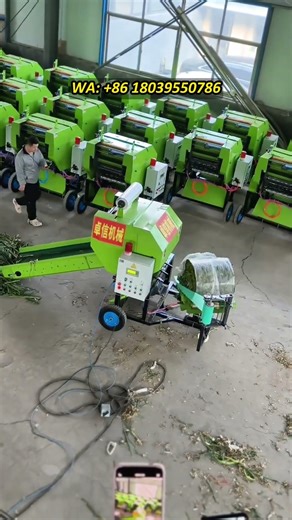 Model 50 Round Fully Automatic Silage Baling & Wrapping Machine | Hay Baler Wrapper 2026