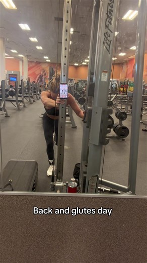 Cable step ups Cable donkey kick backs Barbell RDL Good mornings Db delt flies Back press machine Lat pull down cable Cable rows 20 min walk/run 20 sauna