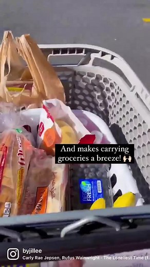 Loading and unloading groceries just got WAY easier thanks to this simple tip! 🍎🍐🫐🥑🍅🥝 | One Good Thing By Jillee