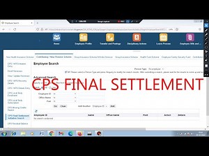 CPS FINAL SETTLEMENT IN IFHRMS