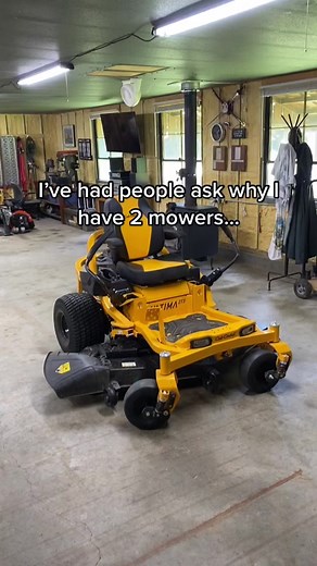 The other reason for having 2 mowers is that I like them both! #cubcadet #zt3 #kubota #bx2380 #rcr1248