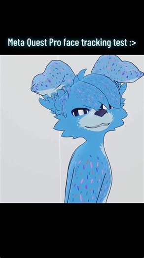 Testing Meta Quest Pro face tracking works really well! LIKE REALLY WELL! Worth the money lols😭 #vrchat #fyp #vrchatcommunity #furry #vrchatfurrycommunity