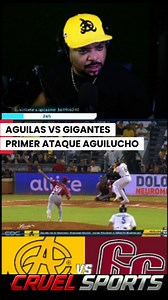 PRIMER ATAQUE AGUILUCHO: AGUILAS VS GIGANTES #LIDOM #baseball ##béisbol | Cruel Sports MLB